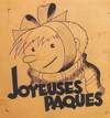Herg: Quick et Flupke "Joyeuses Paques", disegno roginale del 13 aprile 1933, copertina di Petit XXe n. 15, (c) Herg-Moulinsart