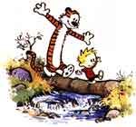 click per l'immagine grande da sfondo schermo - Calvin & Hobbes by Bill Watterson