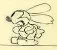 Oswald the Rabbit (1927) nel disegno di Les Clark