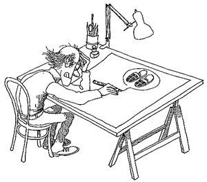 Quino, il creatore di Mafalda - autocaricatura