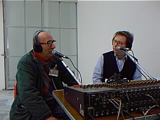Carlo Peroni e Emanuele Rebuffini alla diretta radio