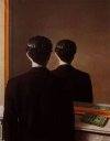 Magritte: La Reproduction Interdite - De Verboden afbeelding - Prohibited Reproduction - zoom in - olio su tela, 81x65 cm., 1937